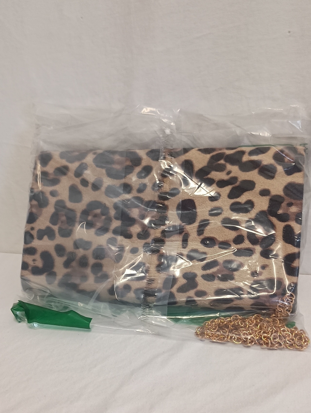 Women's Faux Suede Animal Print Evening Bag Clutch Purse - Picture 2 of 7